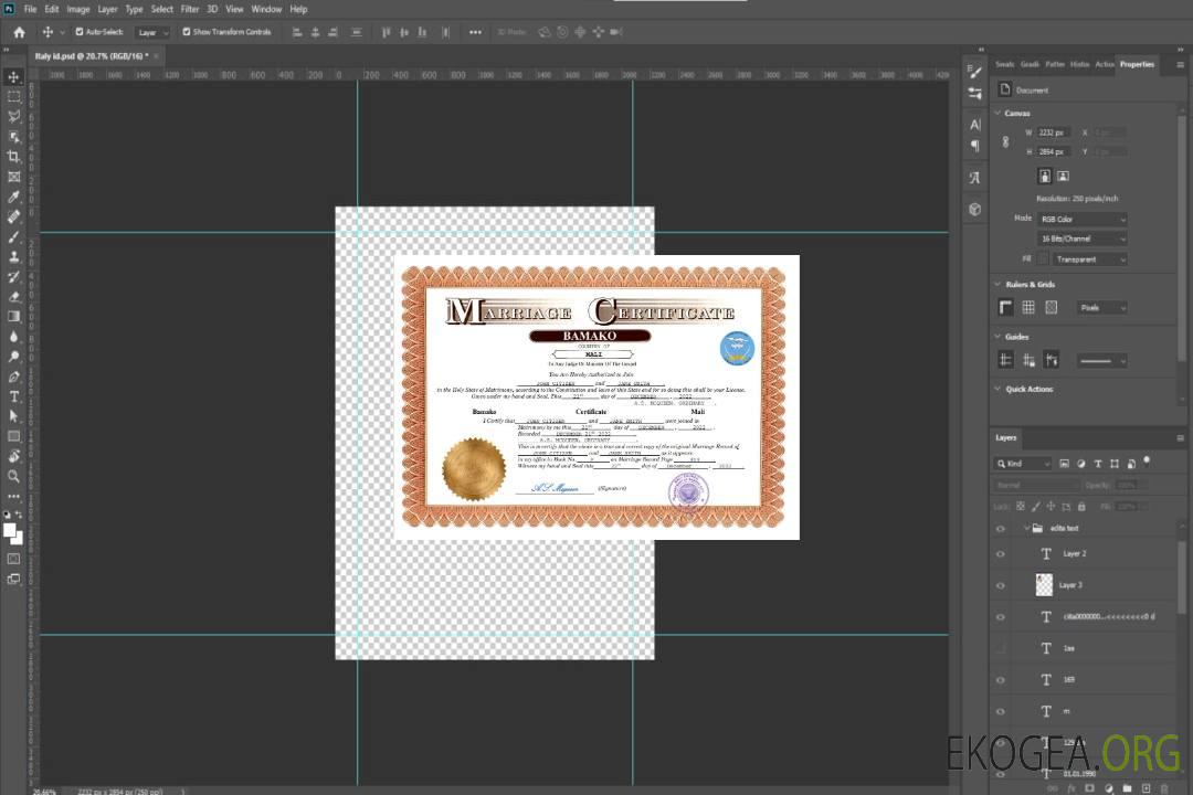 Modèle Word et PDF d'acte de mariage au Mali template Modèle Word et PDF d'acte de mariage au Mali template